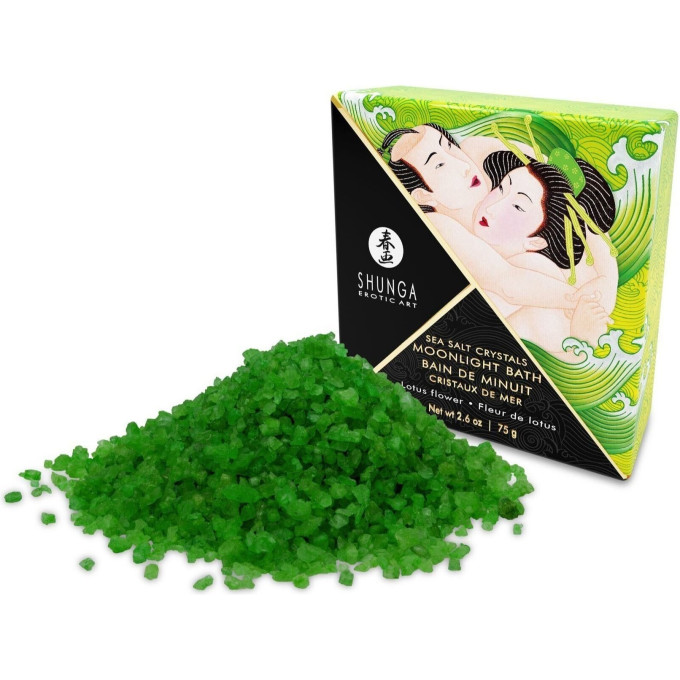 Ароматическая соль для ванны мини-версия SHUNGA MOONLIGHT BATH LOTUS FLOWER (ЦВЕТКИ ЛОТОСА) 6617 SG